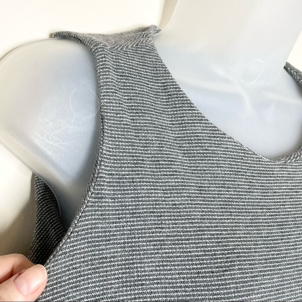 MADEWELL gray cotton knit “verse” sleeveless sheath dress size small minimalist - Picture 4 of 6